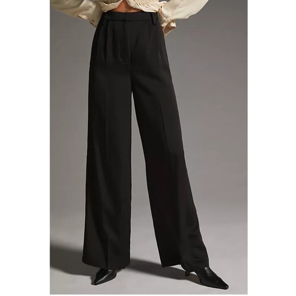 Anthropologie Favorite Daughter Gwyneth Pants Black - Size 0 - Picture 1 of 10